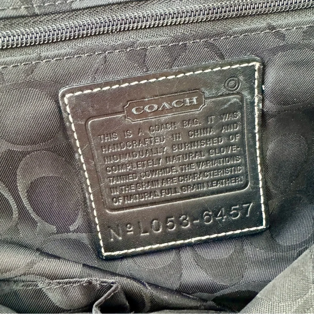 Vintage COACH Morgan Messenger Bag Black Leather Briefcase Travel Laptop 6457 - Picture 12 of 12